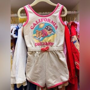 California Dreamin' Garfield Girls Romper